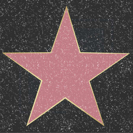 Star With Black Background Gradient Mesh, Vector Illustrationのイラスト素材