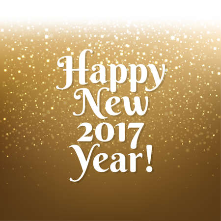 Golden Christmas Banner Vector Illustration