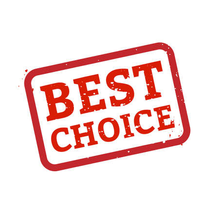 Best Choice Stamp Sign White Background, Vector Illustrationのイラスト素材