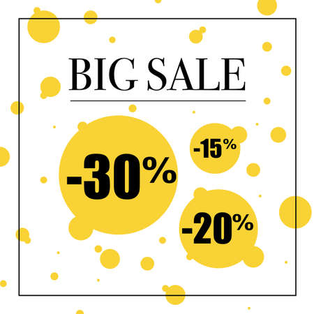 Big Sale Poster, Vector Illustrationのイラスト素材