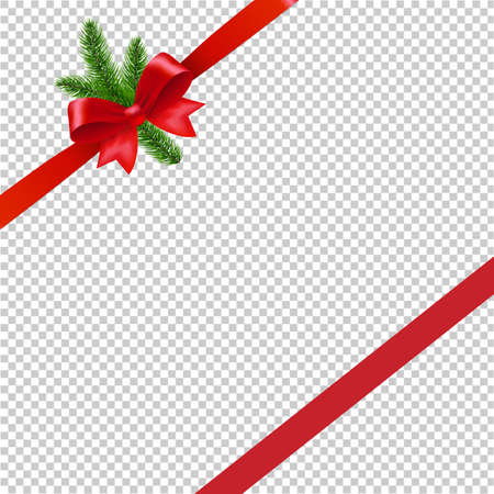 Christmas Background With Christmas Tree Transparent Background With Gradient Mesh, Vector Illustrationのイラスト素材