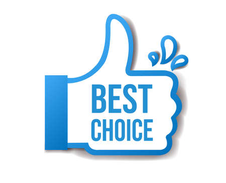 Best Choice Sticker Isolated White Background With Gradient Mesh, Vector Illustrationのイラスト素材