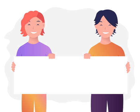 Men And Woman Icons White Background, Vector Illustrationのイラスト素材