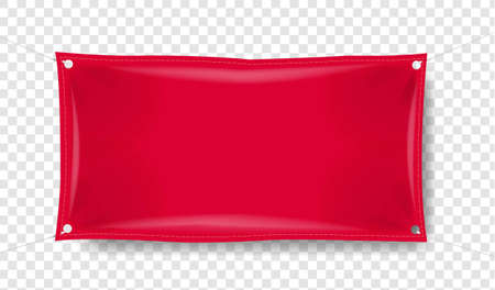 Red Banner With Transparent Background With Gradient Mesh, Vector Illustrationのイラスト素材