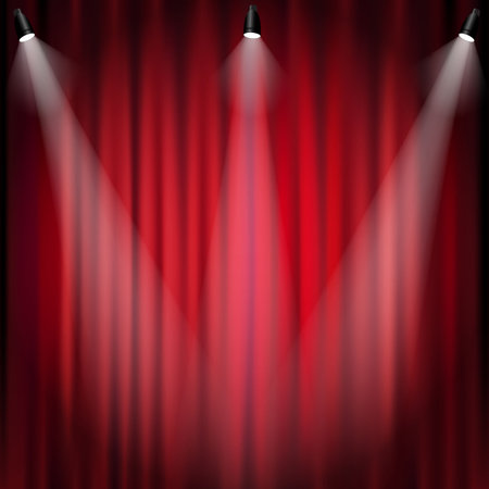 Spotlight Gradient Mesh, Vector Illustrationのイラスト素材