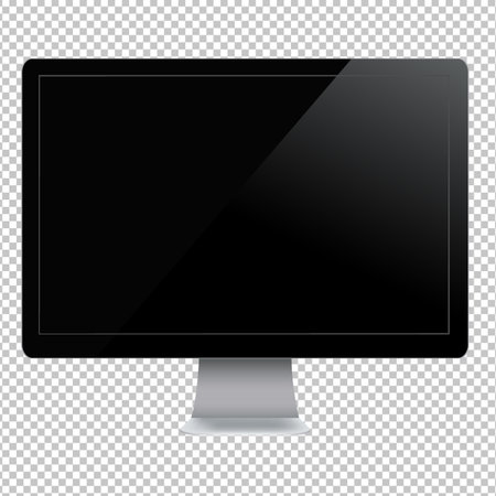 Computer Icon Gradient Mesh, Vector Illustrationのイラスト素材