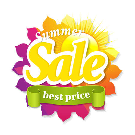 Sale Poster, With Gradient Mesh, Vector Illustrationのイラスト素材