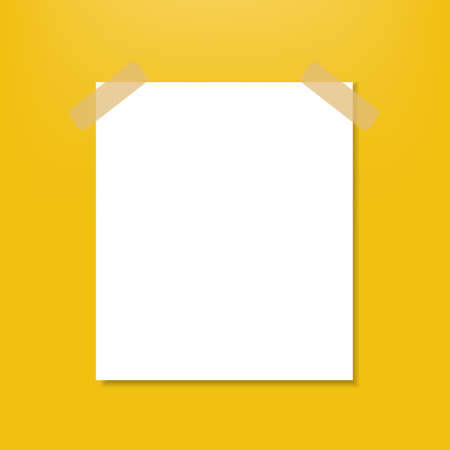 Blank Note With Gradient Mesh, Vector Illustrationのイラスト素材