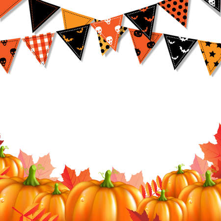 Halloween Card, With Gradient Mesh, Vector Illustrationのイラスト素材