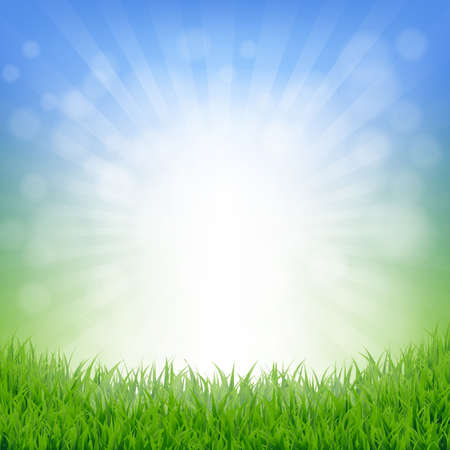 Spring Poster Gradient Mesh, Vector Illustrationのイラスト素材