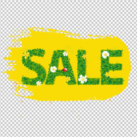 Summer Sale Banner Blots For Design Gradient Mesh, Vector Illustrationのイラスト素材