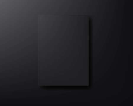Black Poster With Black Background With Gradient Mesh, Vector Illustration