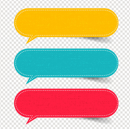 Color Labels With Transparent Background With Gradient Mesh, Vector Illustrationのイラスト素材