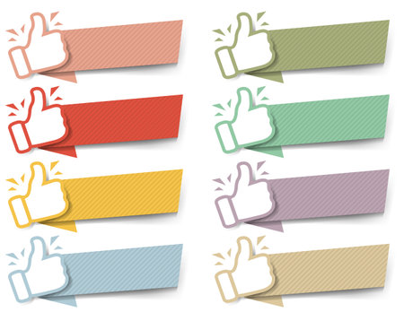 Vintage Color Speech Bubbles Isolated White Background With Gradient Mesh, Vector Illustrationの写真素材