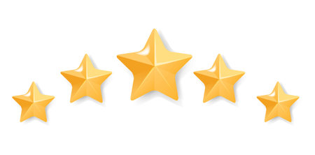Realistic Star Border And Rays Isolated With Gradient Mesh, Vector Illustrationのイラスト素材