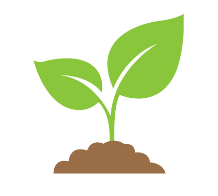 Symbol Sprout Isolated White background, Vector Illustrationのイラスト素材