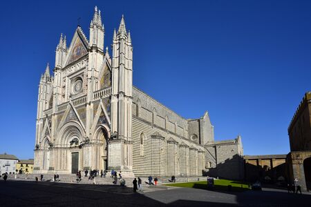 Gothic Cathedral of Orvieto in Umbria, Italy