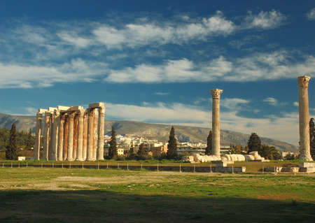 Temple of Olympian Zeus , Athens , Greece