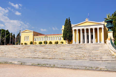 The Zappeion is a building in the National Gardens of Athens in the heart of Athens, Greece. It is generally used for meetings and ceremonies, both official and privateの写真素材