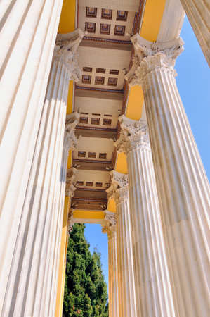 The Zappeion is a building in the National Gardens of Athens in the heart of Athens, Greece. It is generally used for meetings and ceremonies, both official and privateの写真素材