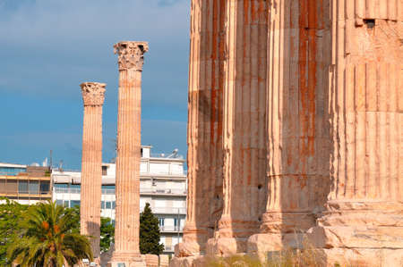 Temple of Olympian Zeus , Athens , Greece   の写真素材