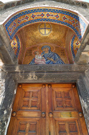 Entrance of the Church of Panaghia Kapnikarea is a Greek Orthodox church and one of the oldest churches in Athens .のeditorial素材