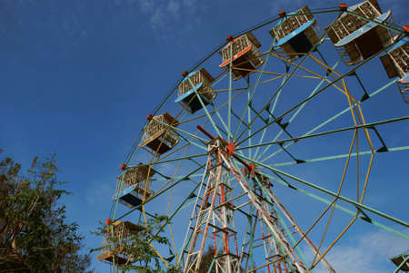 Antique Style Ferris Wheelの写真素材