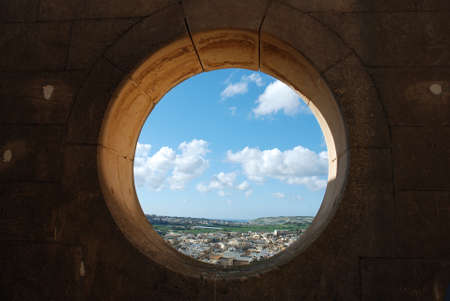 Hole int he Wallの写真素材