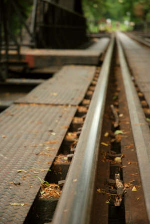 Railroad Track Closeup