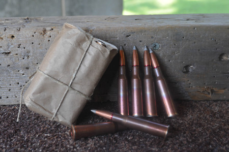 Rifle Gun Ammo Bullets Size 7.62x54 Caliber