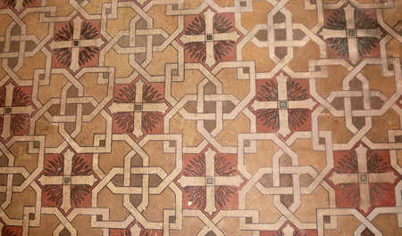 medieval painted wallの写真素材