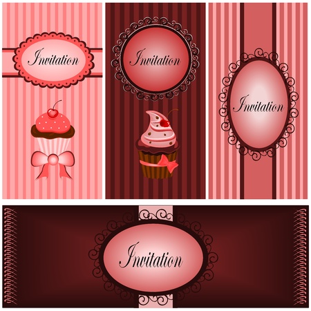 Set of vintagesのイラスト素材