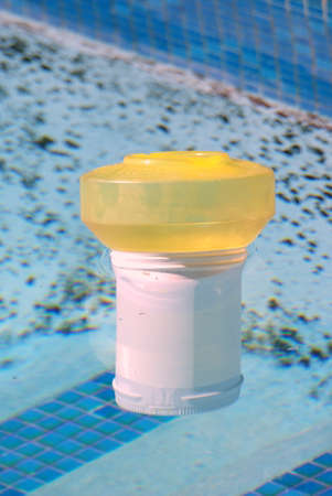 Swimmingpool floaterの写真素材