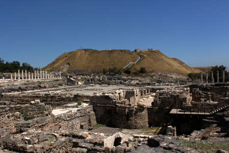 Overview of Bet She'an National Park, Israel