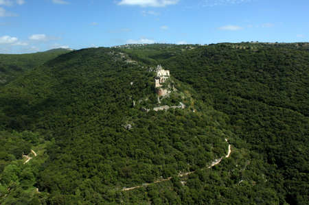 Montfort Castle in the Galilee area in Israelの写真素材