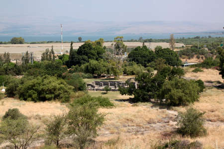 Ancient ruins at Kursi National Park in Israel