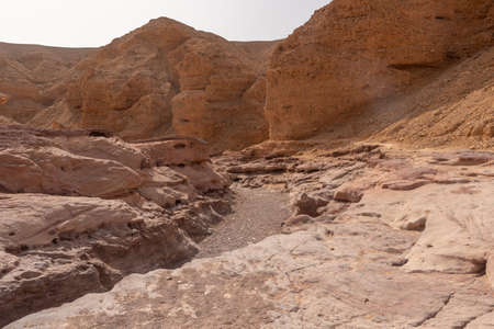 Red Canyon in southern Israel. natural rock formations.の写真素材