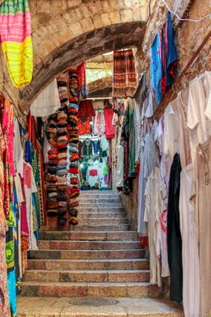 Alley with small shop in the old city in Jerusalem in Israel
10/11/2013