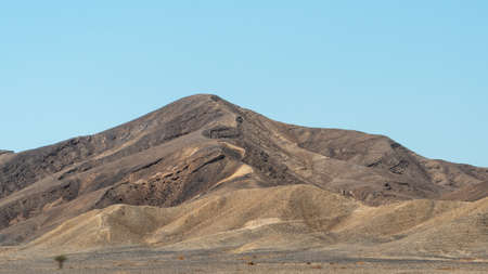 The beautiful landscape of the Negev Desert in southern Israelの写真素材