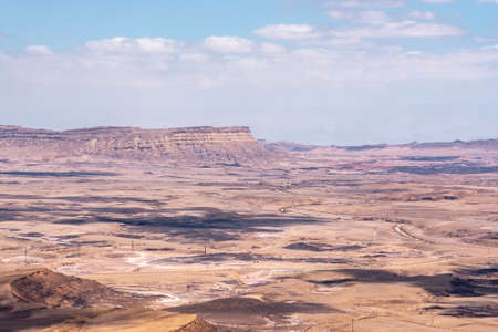 Makhtesh Ramon, Ramon Crater near Mitzpe Ramon in the Negev Desert in southern Israel.の写真素材