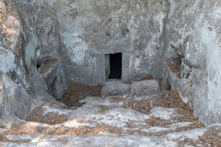 Cave of the Cloth Merchant Bet She'arim in Kiryat Tivonの写真素材