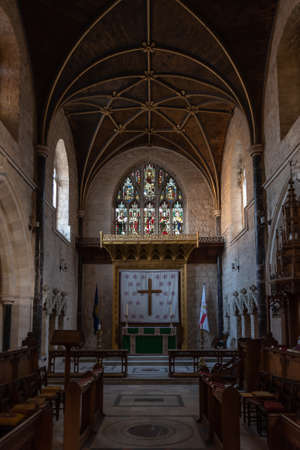 Jerusalem, Israel 11-22-2021 The interior of Saint George's Cathedral in Jerusalem, Israelのeditorial素材