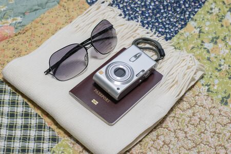 Preparation for travel,travel concept.