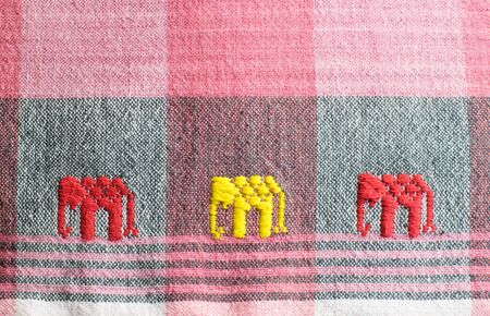 loincloth fabric of Thailand traditional loincloth in Asianの写真素材