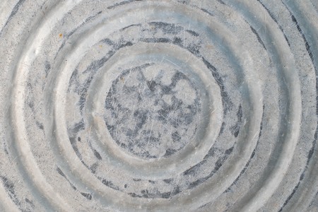 Houseware: old zinccoated washbowlの写真素材