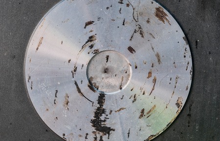 closeup dirty bottom of  frying pan with oilの写真素材
