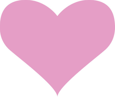 Four hearts vector shapes for valentines day holiday, red pink and purple heart shape with gradient and outlineのイラスト素材