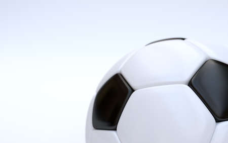 Championship soccer, football ball on white backgroundの写真素材