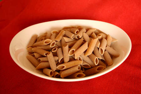 piatto di pasta integraleの写真素材