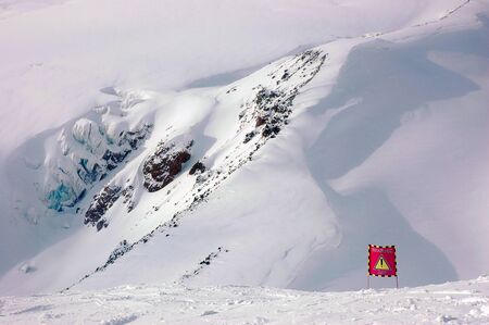 Glacier on mountain Elbrusの写真素材